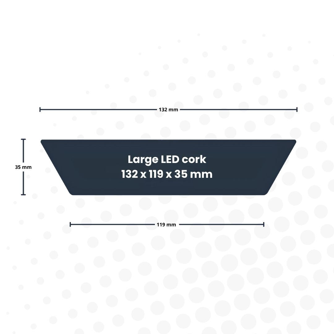 Cork With Led - Terrarium Cork With Light -  3 Sizes Available