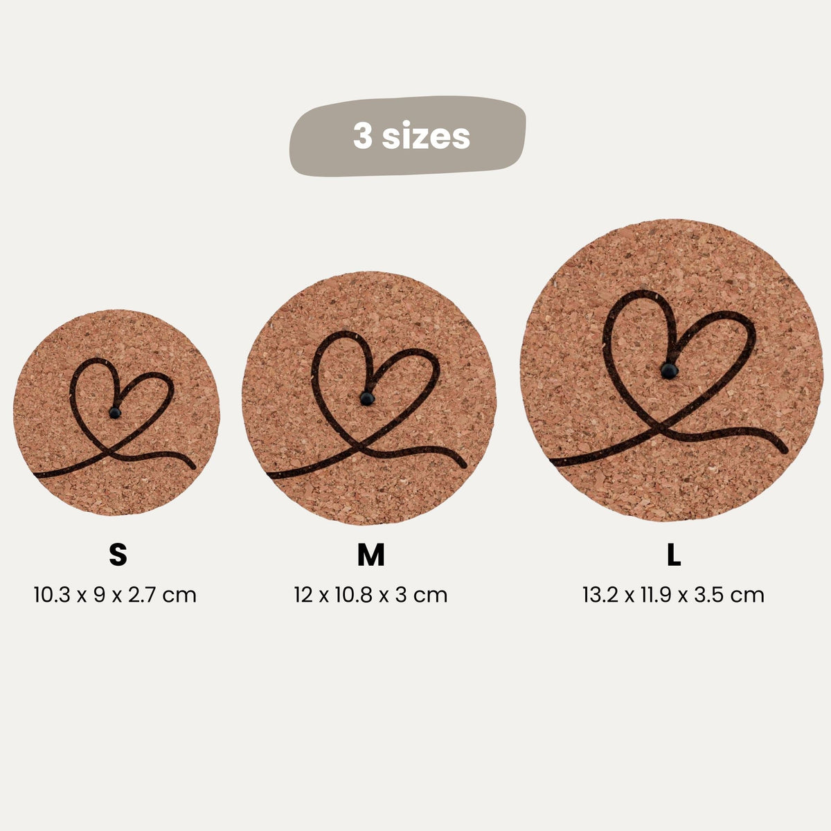 Engraved Led Cork Lid - 'Love Mom'