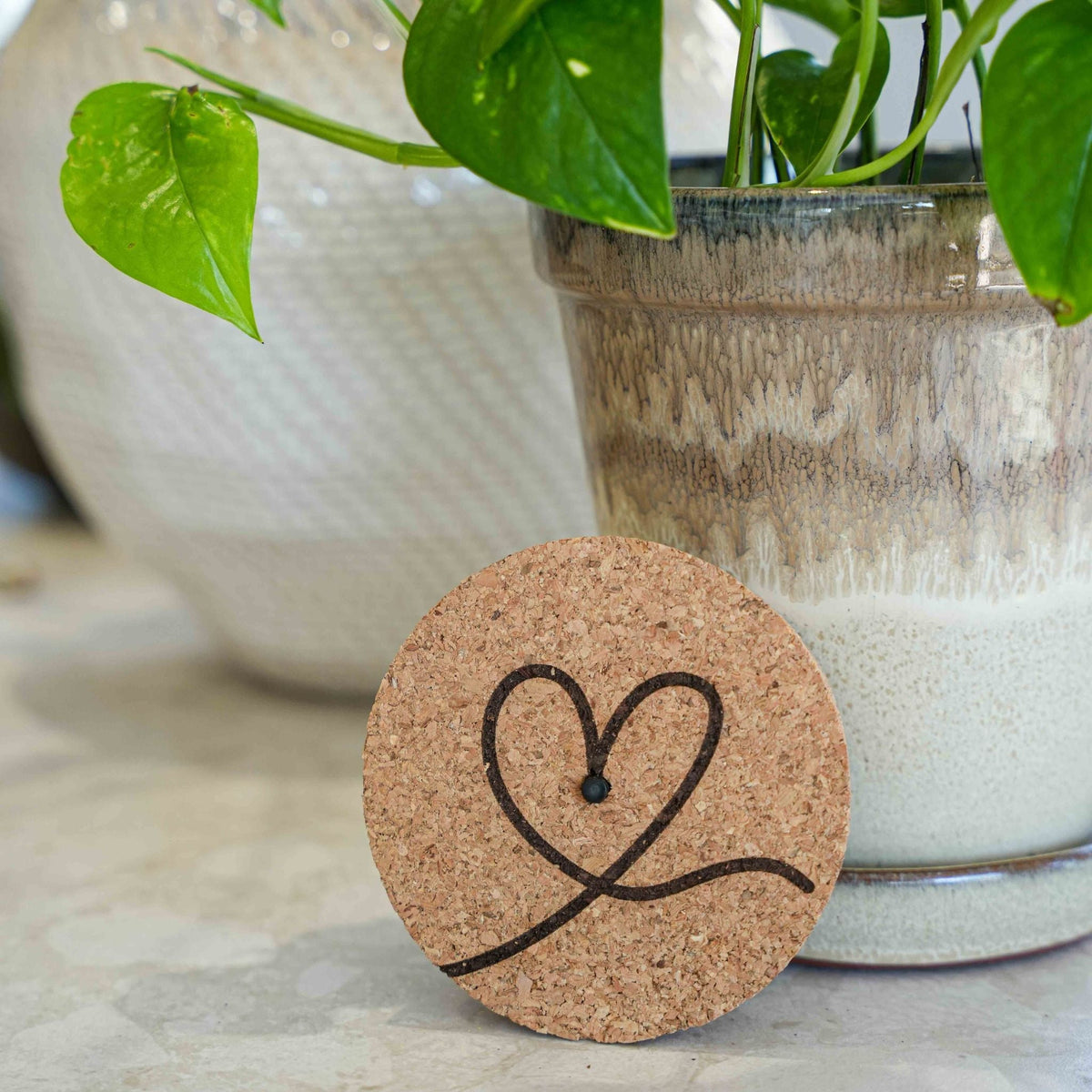 Engraved Led Cork Lid - 'Love Mom'