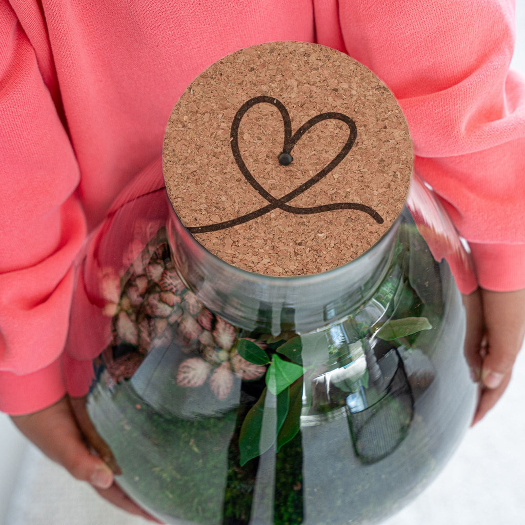 Engraved Led Cork Lid - 'Love Mom'