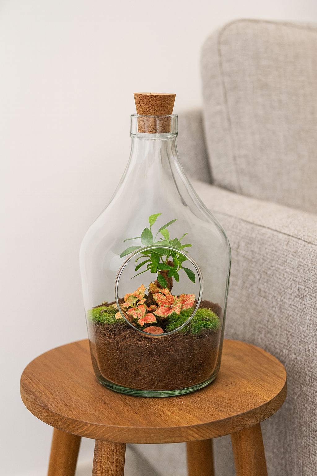 Open Terrarium John – Bonsai & Ruby Lime ↑ 30 Cm