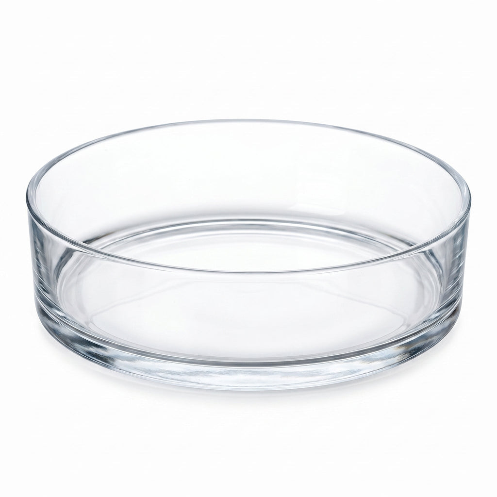 Glass Cilinder Bowl 'Sill' - Open Glass Cylinder - Ø 29 Cm ↑ 8 Cm