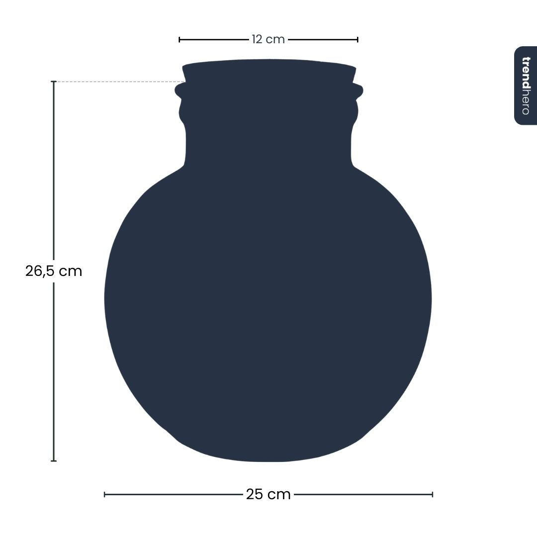Bottle 'Teddy' - Recycled Glass Ø 25 Cm ↑ 26.5 Cm